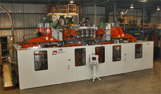 shuttle blow molding machine